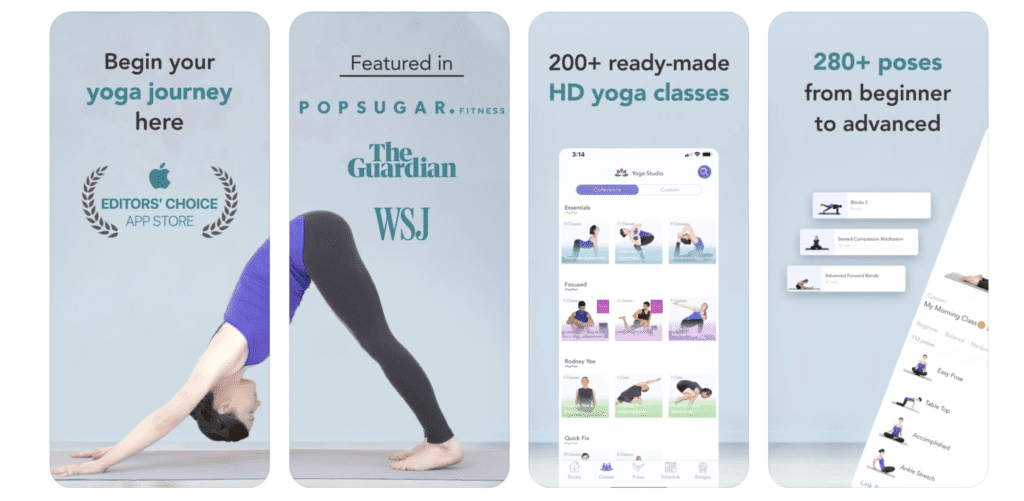 Yoga Studio 瑜珈App,瑜伽App,瑜珈軟體,在家瑜珈,在家運動,免費瑜珈