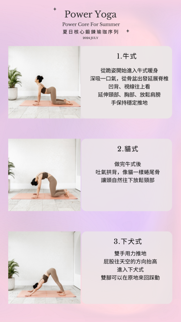 3 力量瑜珈, 核心鍛鍊